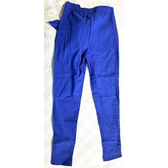 Rainbow Juniors M Royal Blue Pull-On Jeggings 26" Inseam Attached Sash - Picture 3 of 7